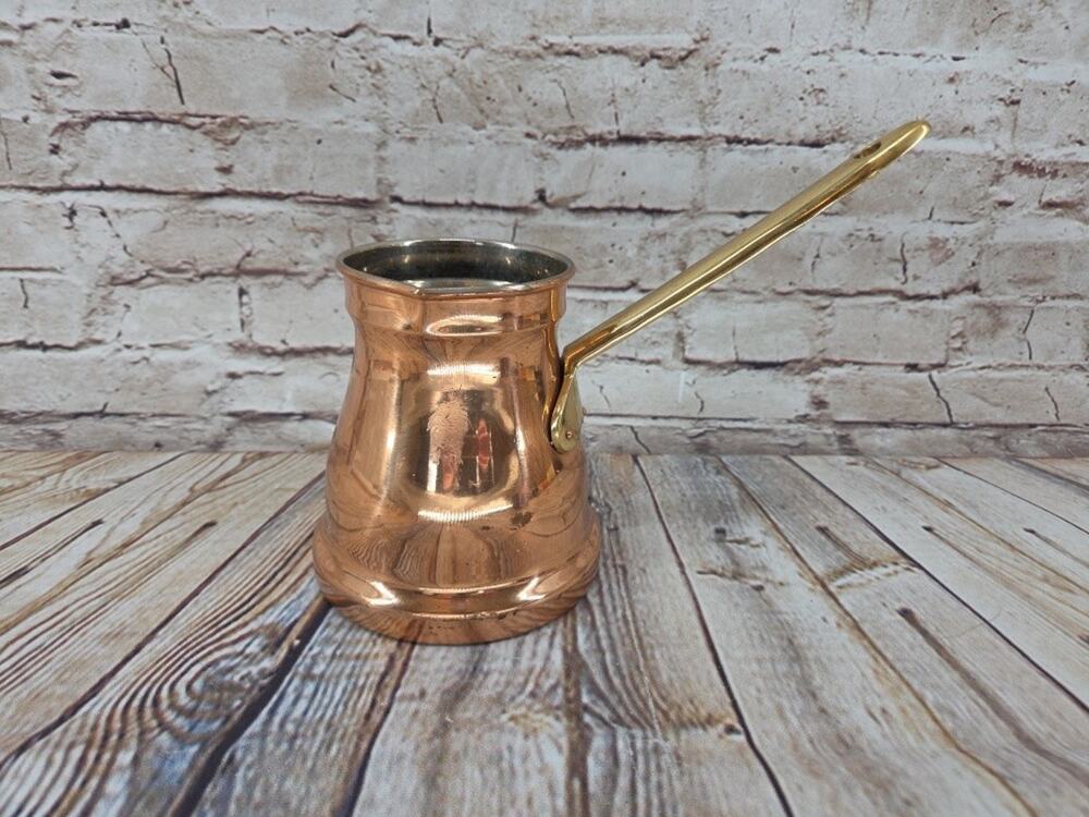 Vintage Copral Copper India Coffee Pot Made In India Tin Lined